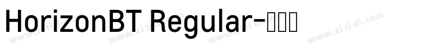 HorizonBT Regular字体转换